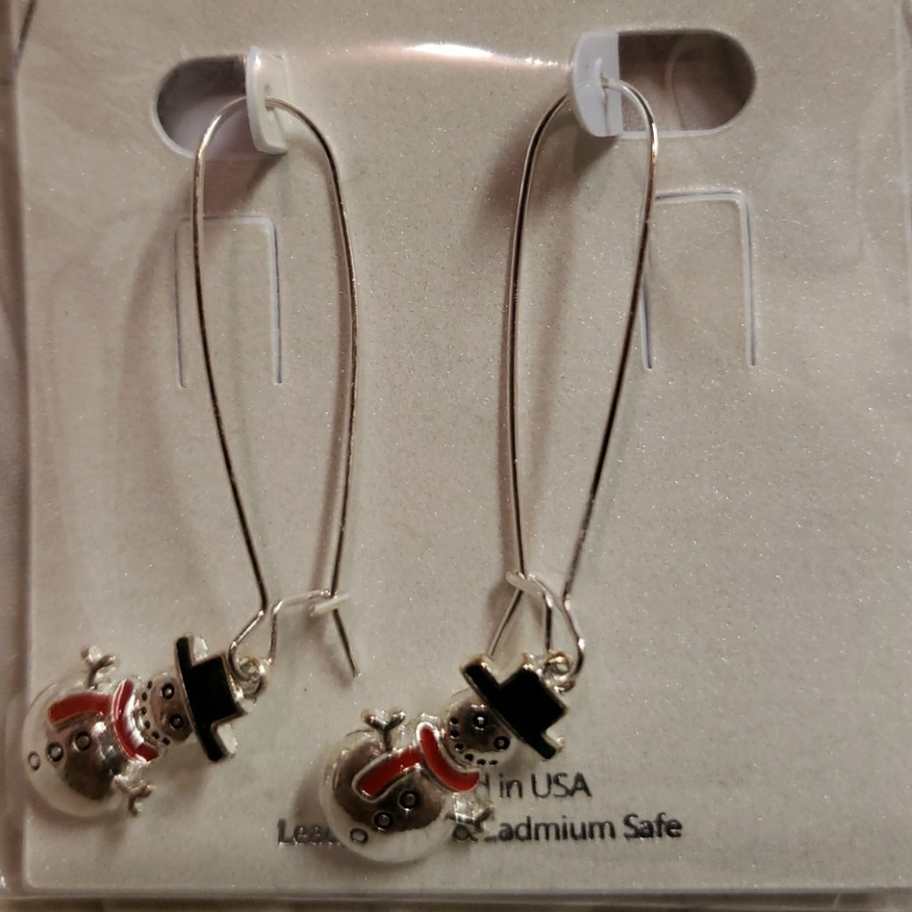 Snowman Earring Set